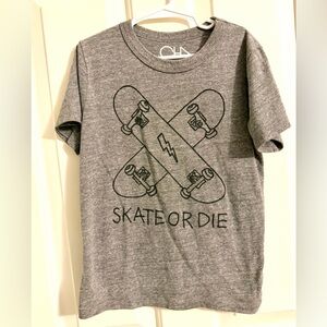 Chaser Heather Gray Skate or Die Graphic Tee